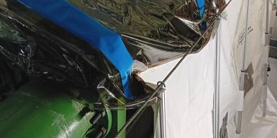 Installation de parois souples de séparation d&rsquo;espaces en zone RRI